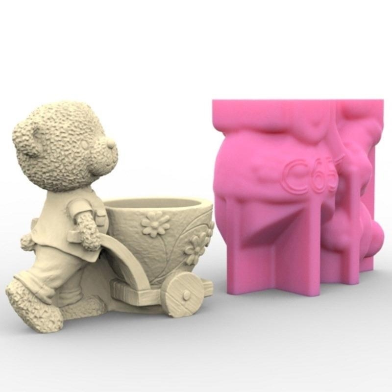 Potsticker Mold - 91AC Cartoon Bear Potas flores suculentas