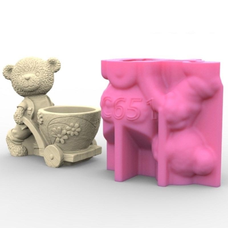 91AC Cartoon Bear Potas flores - Potsticker Mold reseña y precio