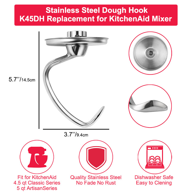 Gancho para masa de acero inox - Kitchenaid Mixer Hand Mixer reseña y precio